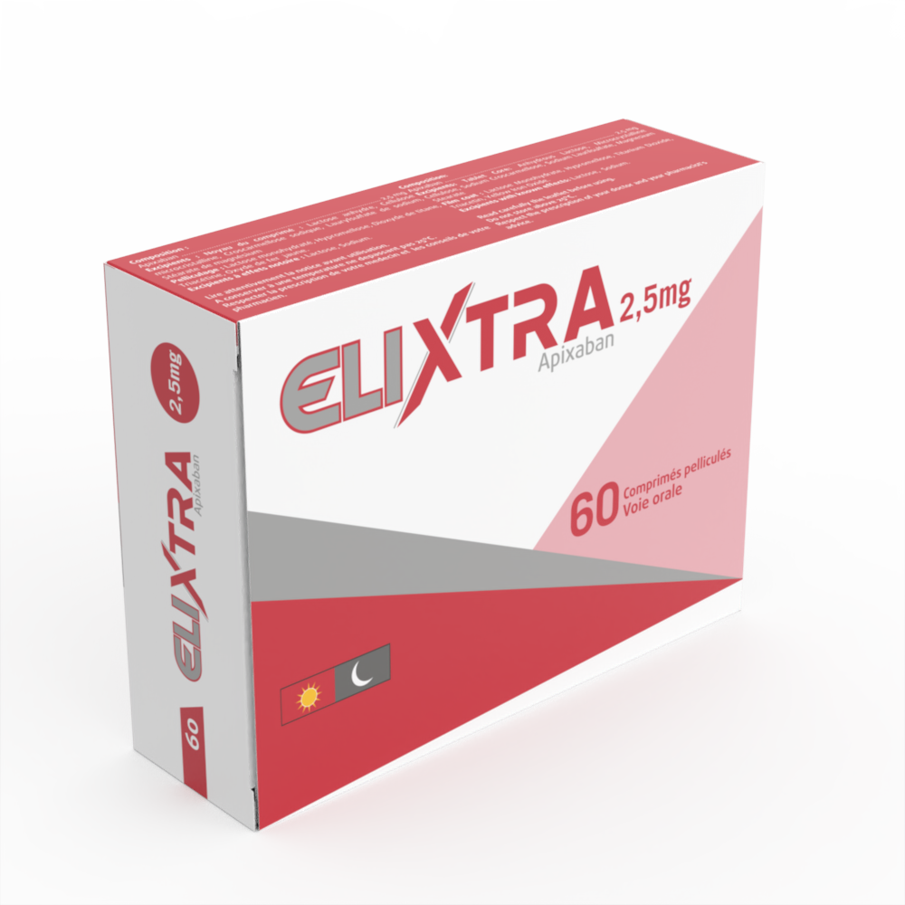 Elixtra 2.5 mg boîte de 60 comprimés